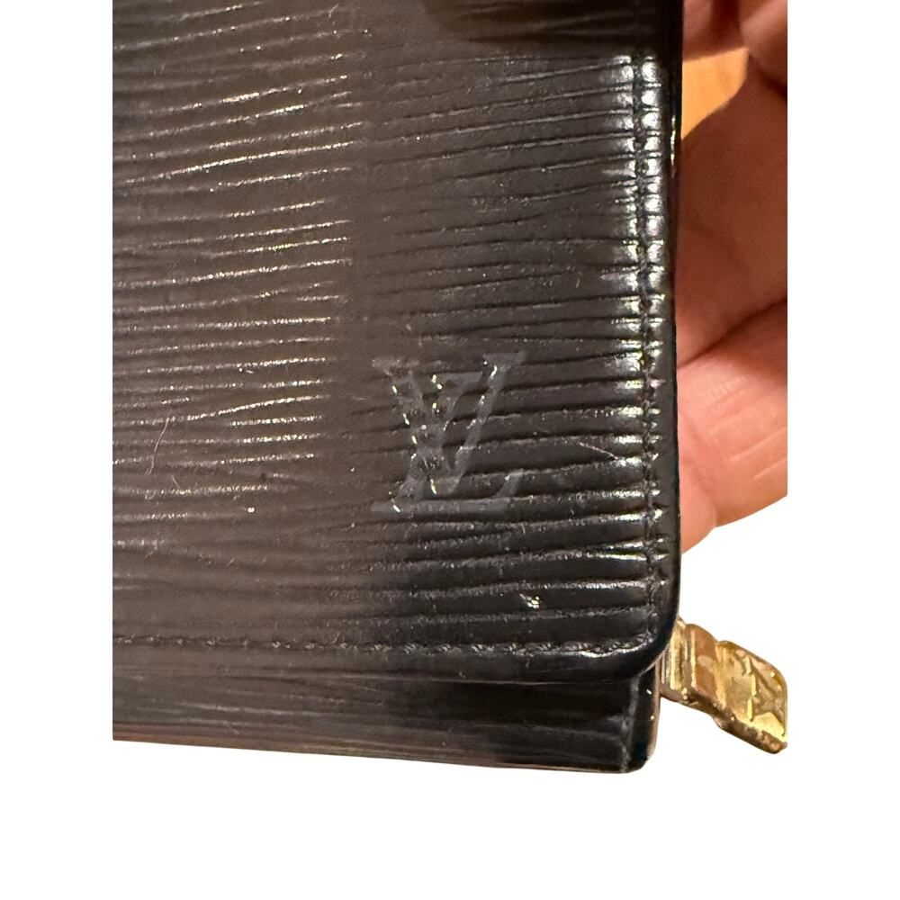 Louis Vuitton Black Epi Leather Trésor Long Wallet with COA - Picture 6 of 8